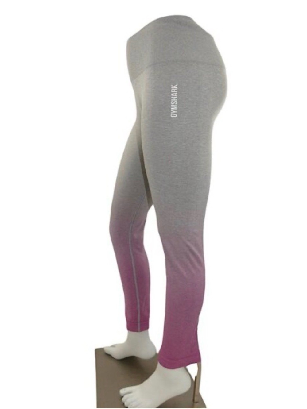 New Gymshark Adapt Grey to Pink Ombre High-Waist Leggings